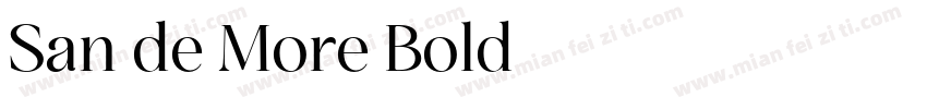 San de More Bold字体转换